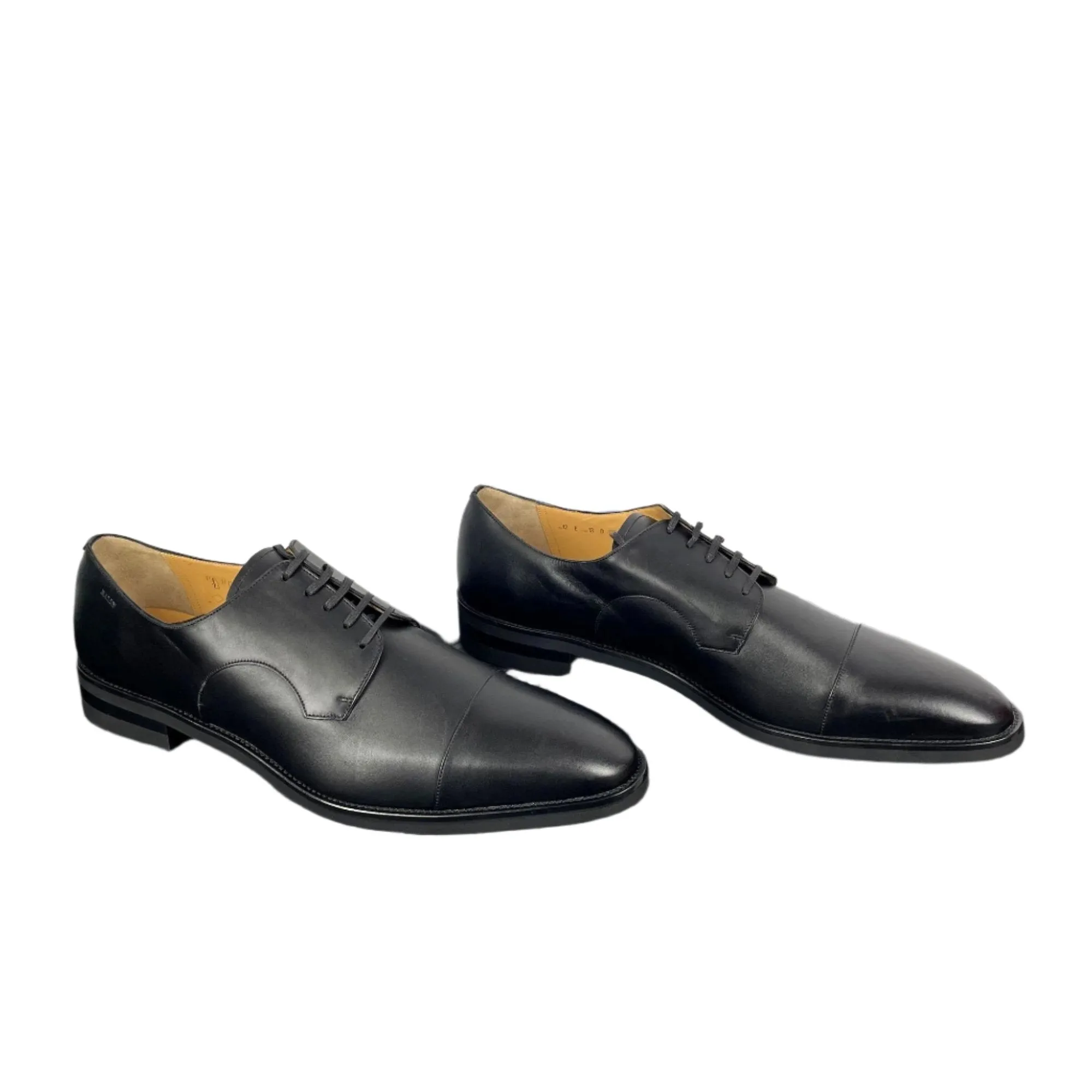 Bally Scrivian Black Leather Derby Shoes