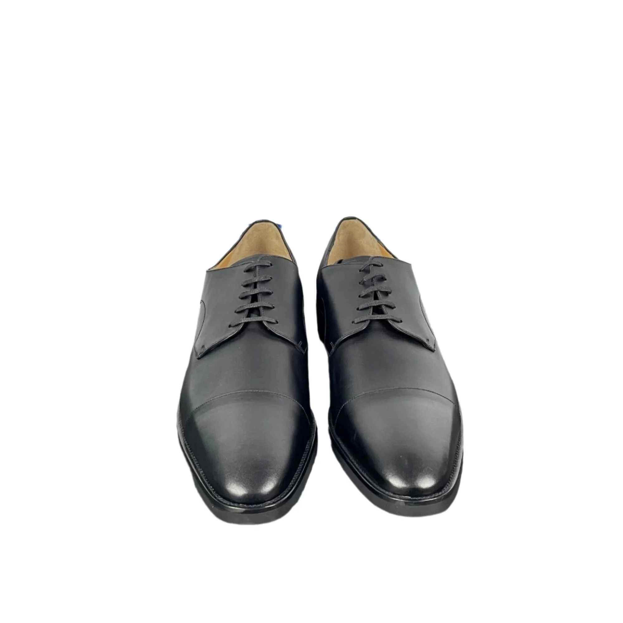 Bally Scrivian Black Leather Derby Shoes