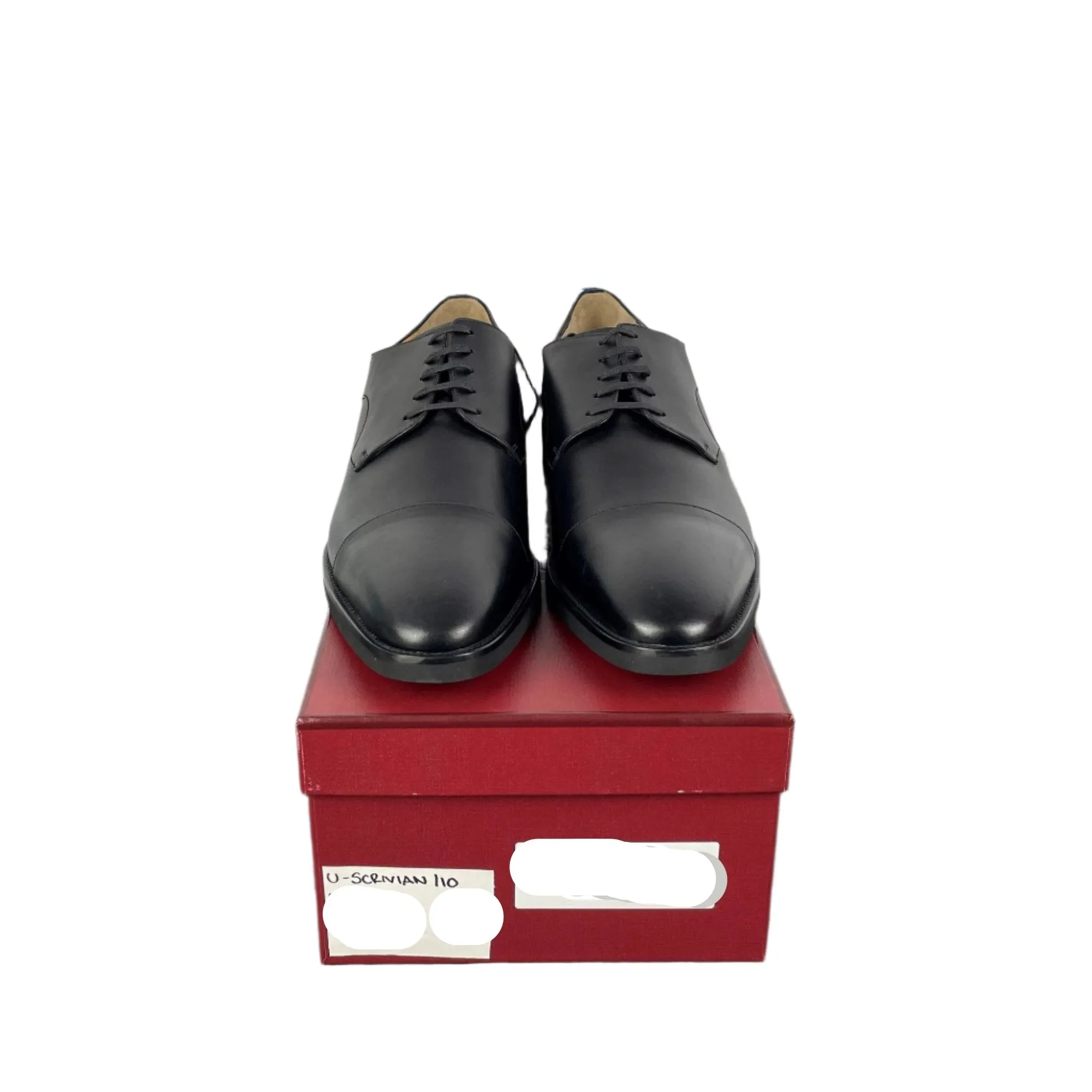 Bally Scrivian Black Leather Derby Shoes