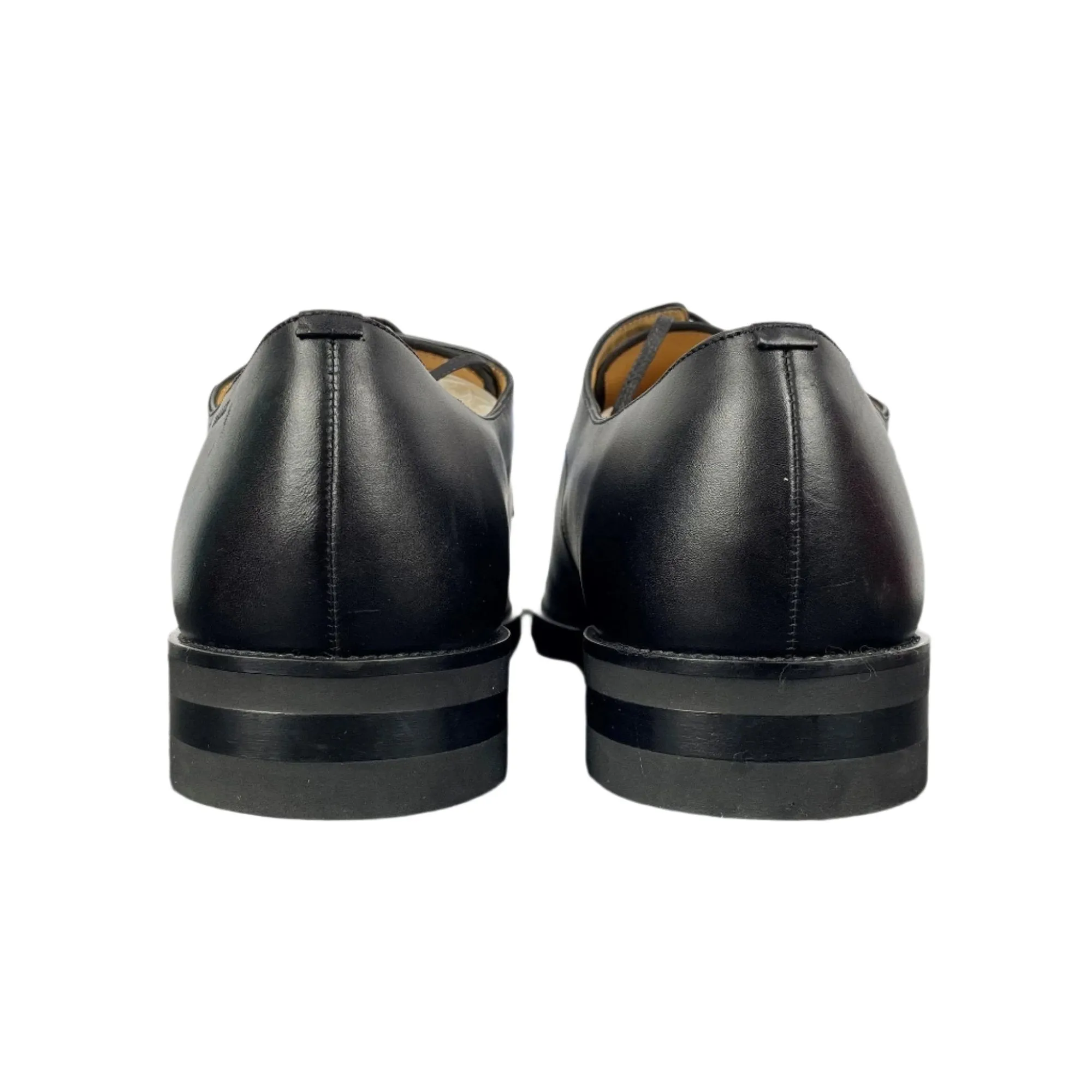 Bally Scrivian Black Leather Derby Shoes
