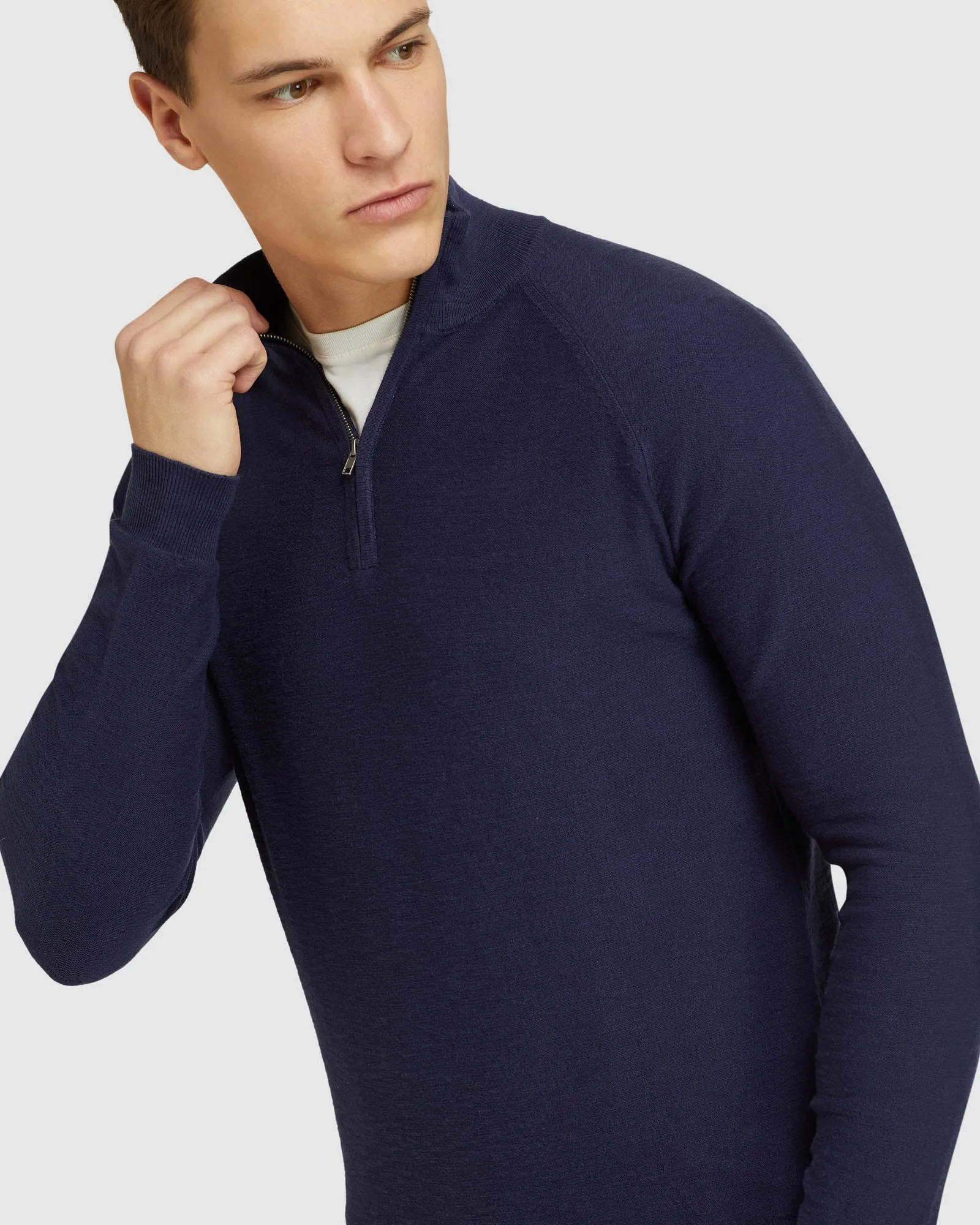 Bart Zip Neck Knit