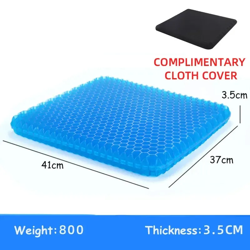 Breathable Gel Seat Cushion for Pressure Relief Home Office Collection