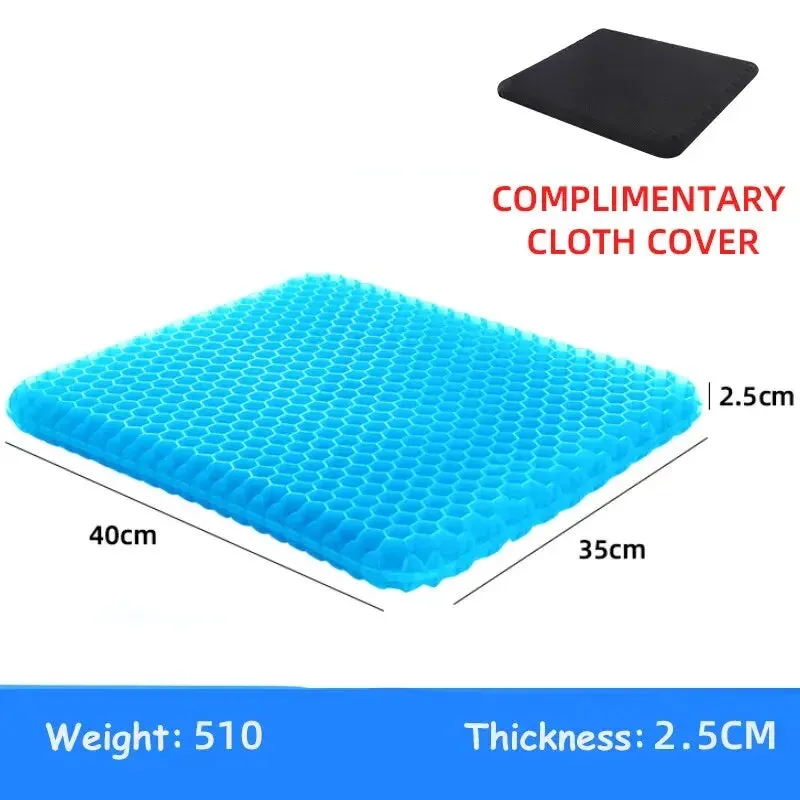Breathable Gel Seat Cushion for Pressure Relief Home Office Collection