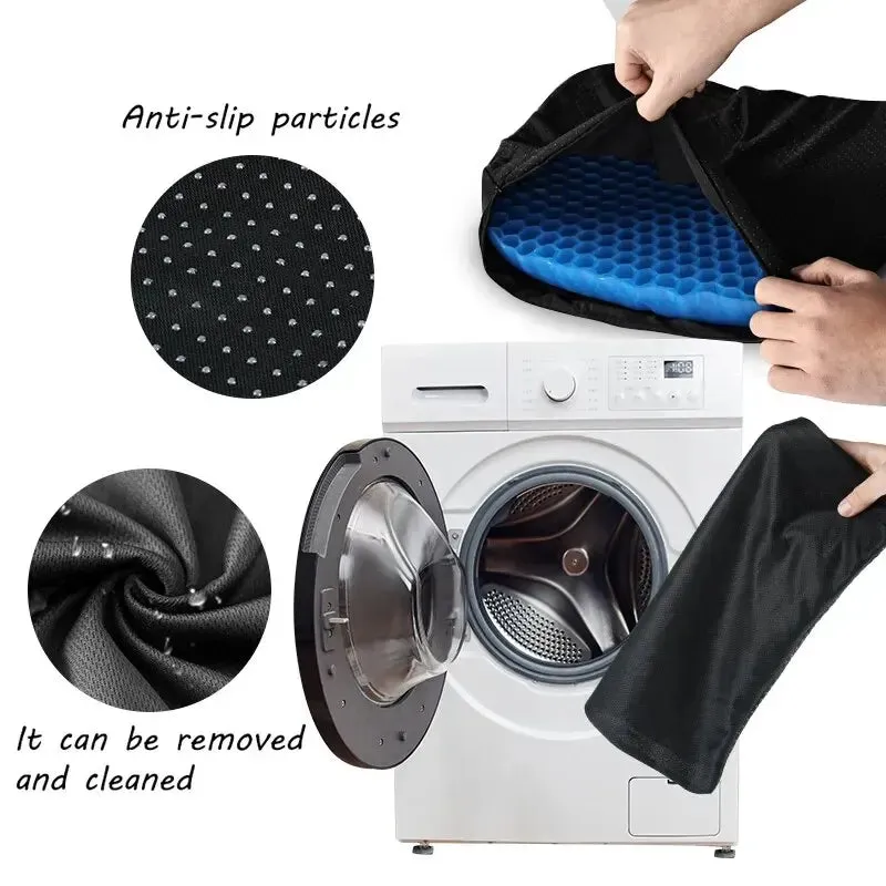 Breathable Gel Seat Cushion for Pressure Relief Home Office Collection