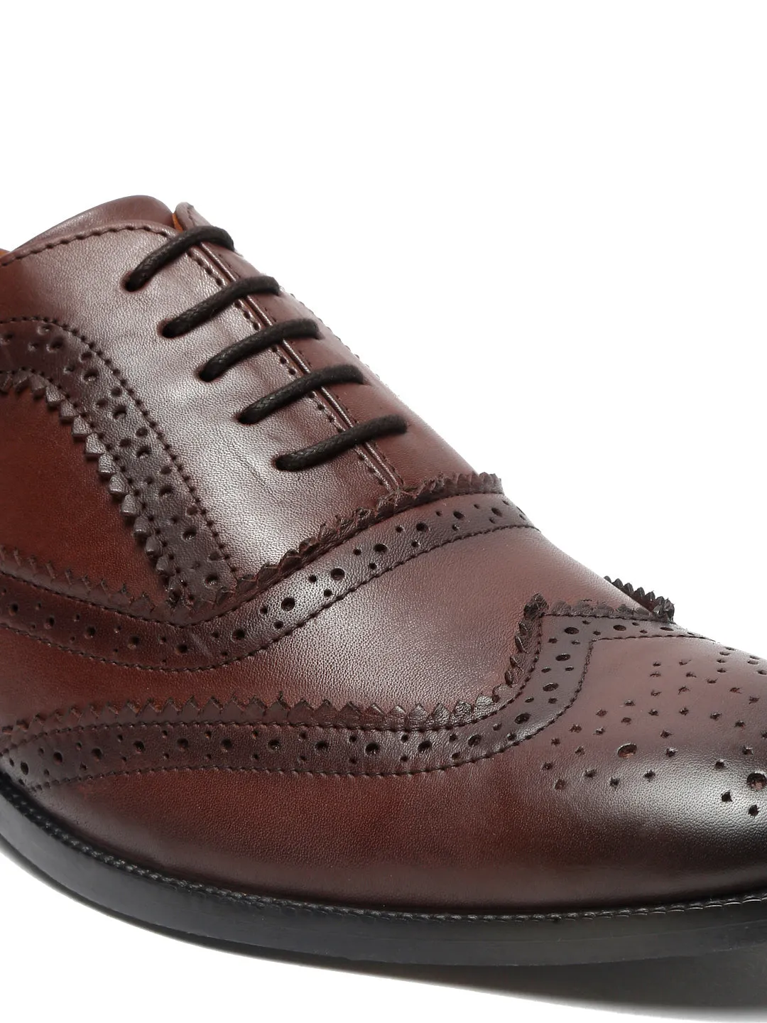 Brunette Brown Handmade Premium Italian Leather Brogues