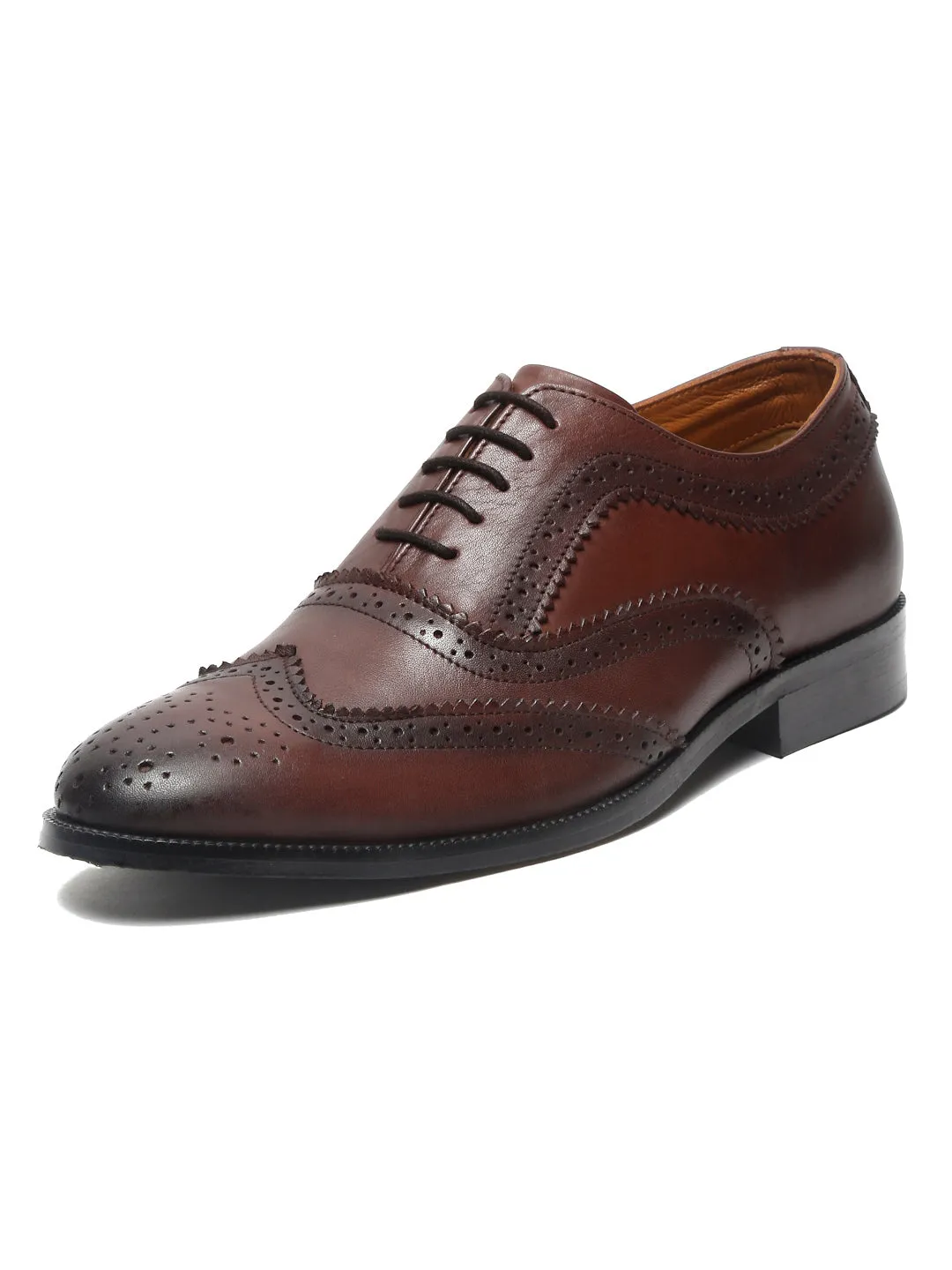 Brunette Brown Handmade Premium Italian Leather Brogues