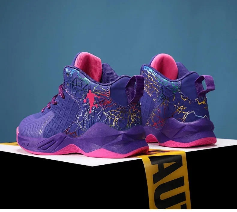 Children's Basketball Shoes Boys Girls Non-slip Kids Sport shoes Outdoor Sneakers Boy Trainers