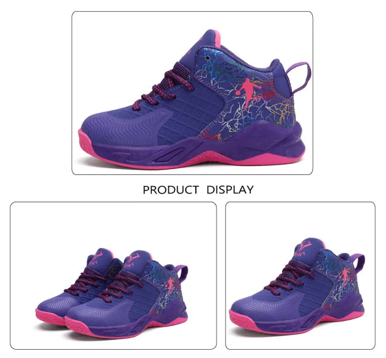 Children's Basketball Shoes Boys Girls Non-slip Kids Sport shoes Outdoor Sneakers Boy Trainers