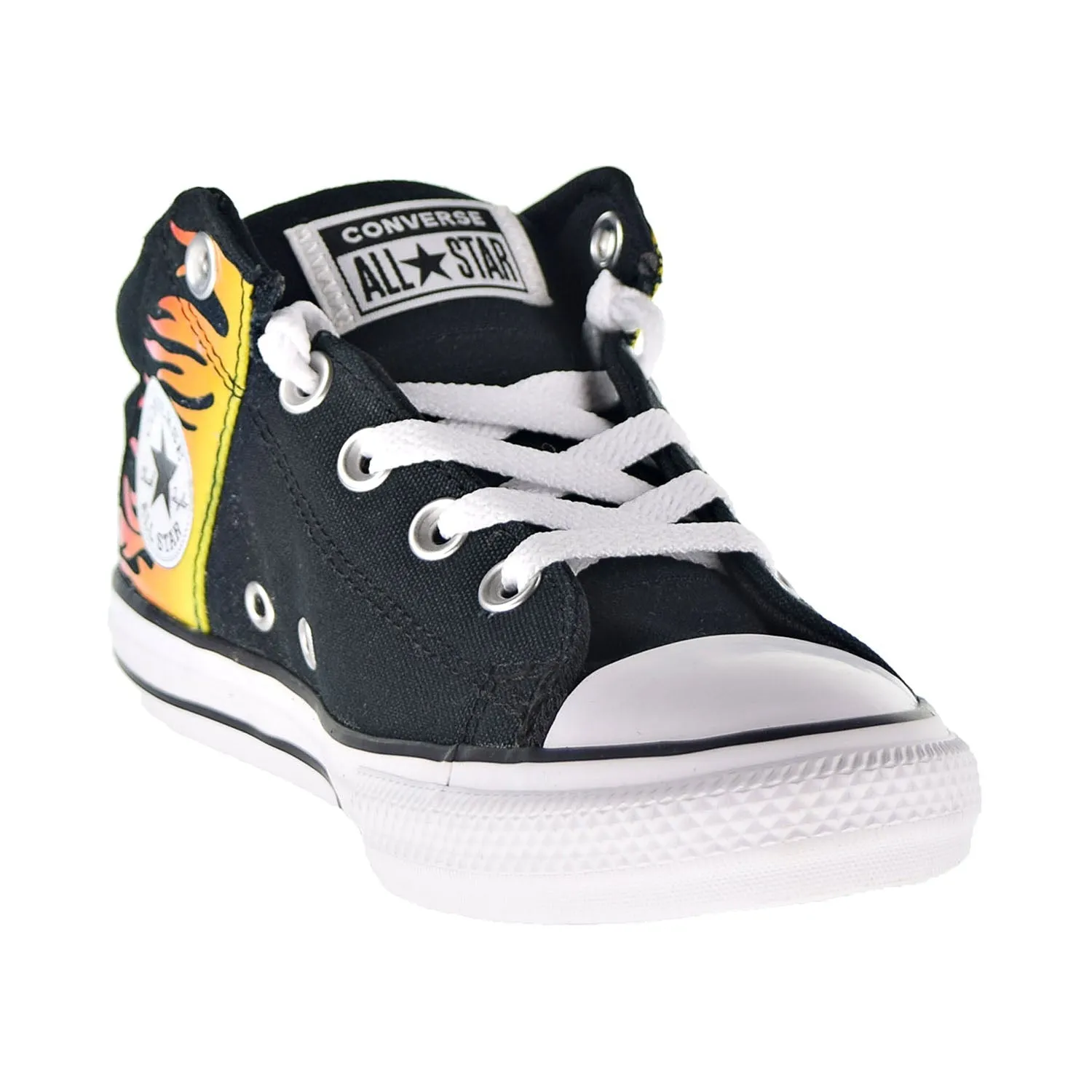 Converse Chuck Taylor AS Axel Mid "Into The Flames" Kids' Shoes Black-Yellow