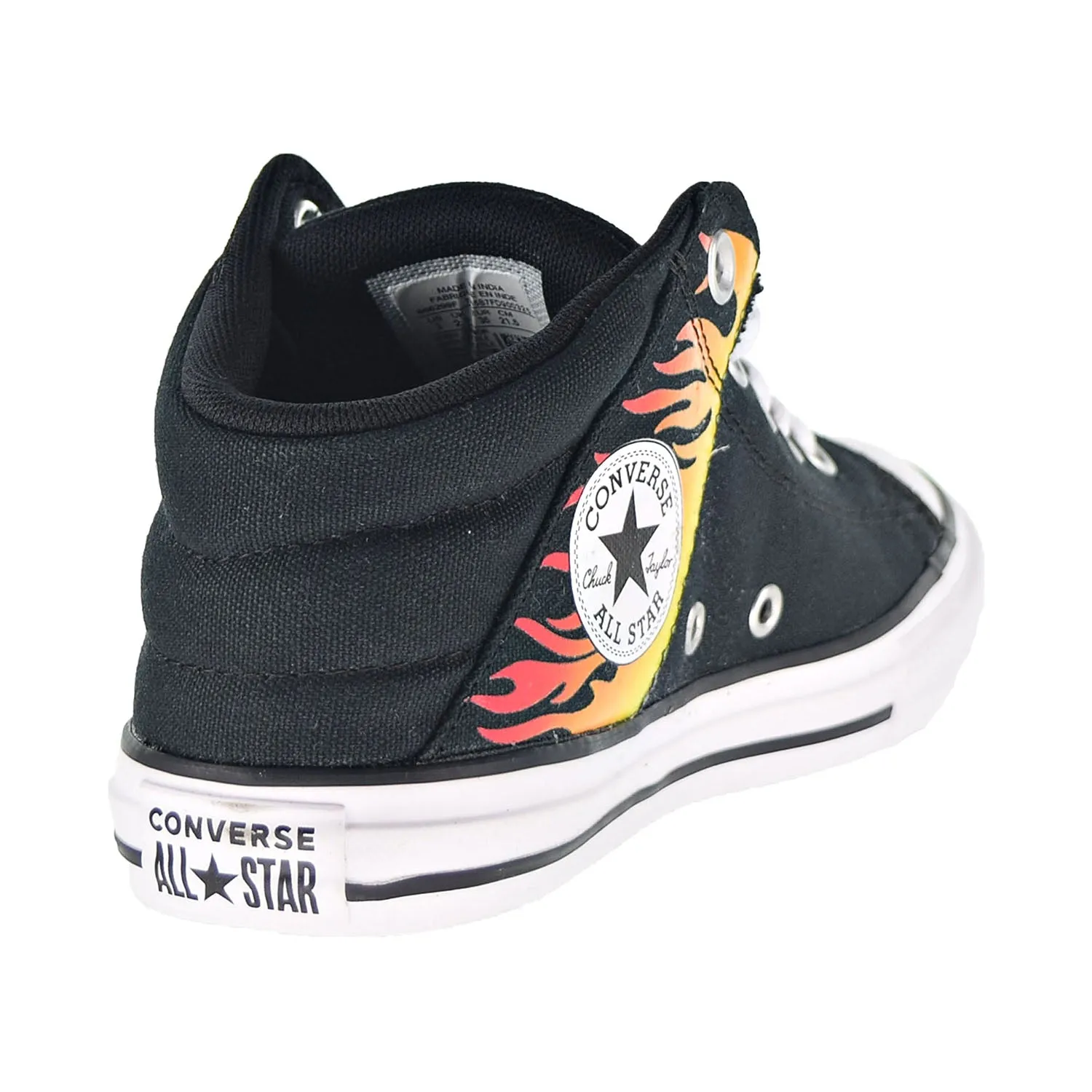 Converse Chuck Taylor AS Axel Mid "Into The Flames" Kids' Shoes Black-Yellow