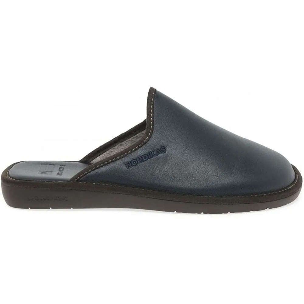 Dublin Navy 131 Nordikas Comfy Slide Mens Slippers