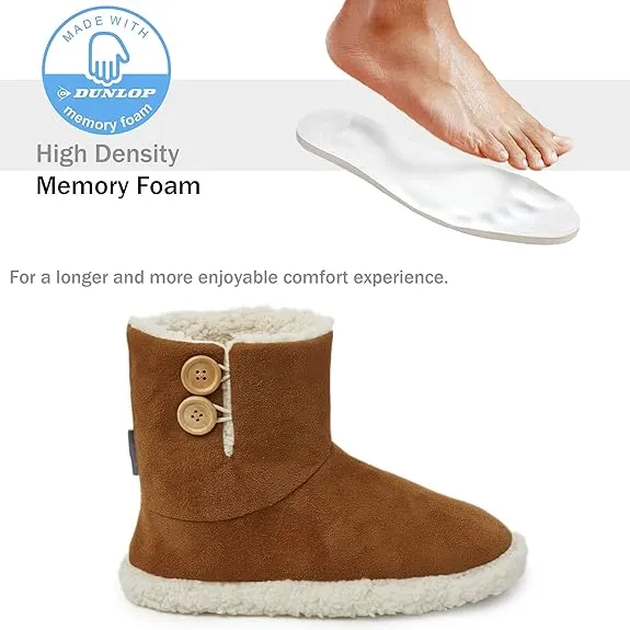 Dunlop Men's Slippers - Boot Slippers for Men
