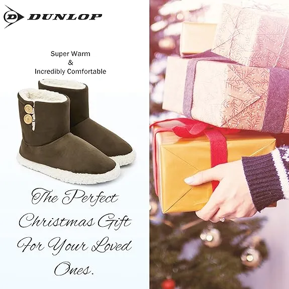 Dunlop Men's Slippers - Boot Slippers for Men