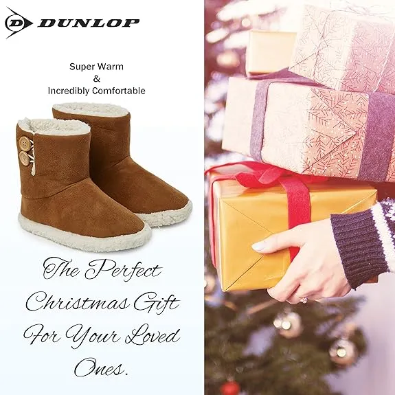 Dunlop Men's Slippers - Boot Slippers for Men