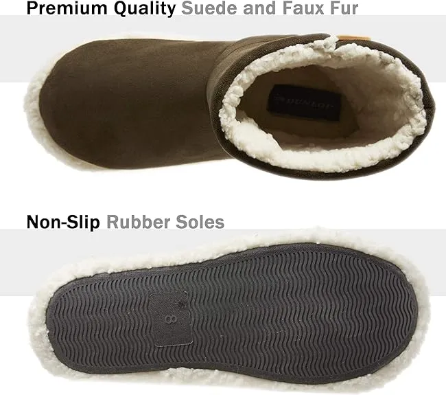 Dunlop Men's Slippers - Boot Slippers for Men