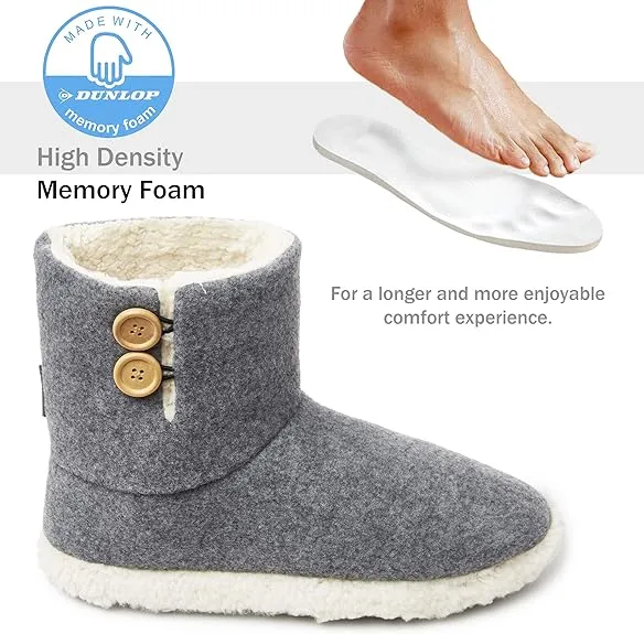 Dunlop Men's Slippers - Boot Slippers for Men