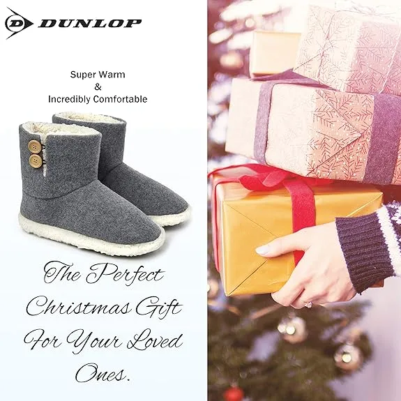 Dunlop Men's Slippers - Boot Slippers for Men