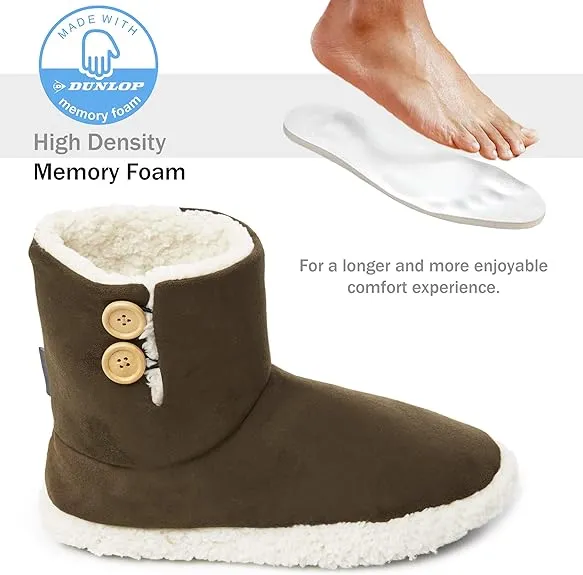 Dunlop Men's Slippers - Boot Slippers for Men