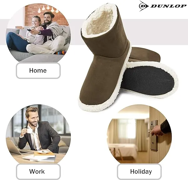 Dunlop Men's Slippers - Boot Slippers for Men