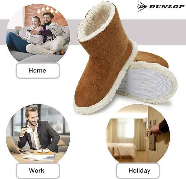 Dunlop Men's Slippers - Boot Slippers for Men