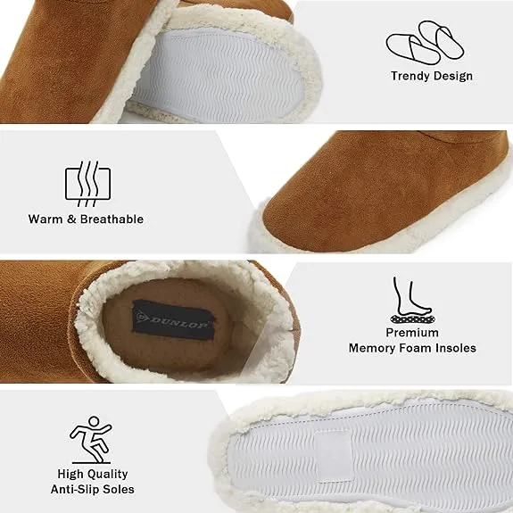 Dunlop Men's Slippers - Boot Slippers for Men