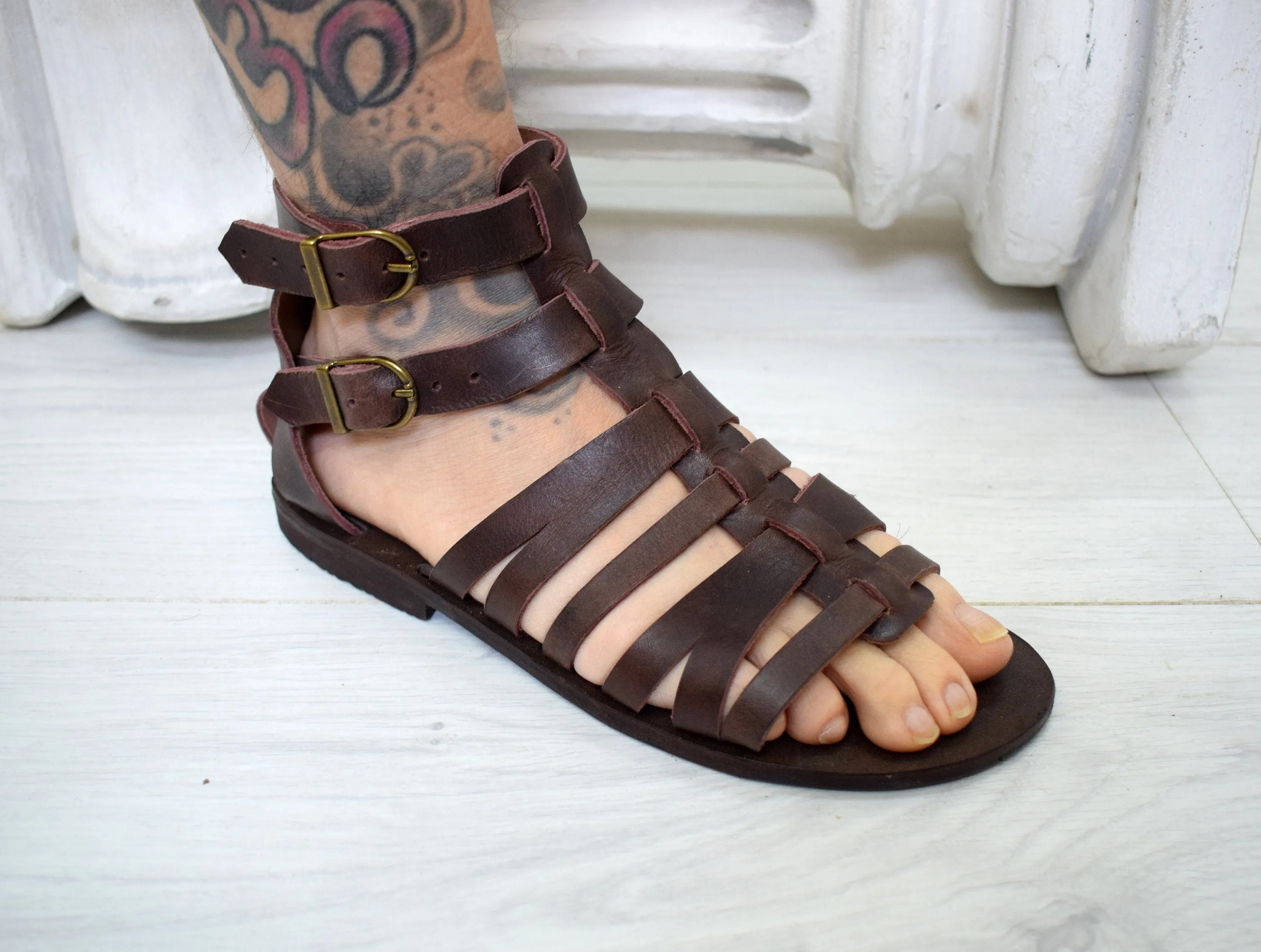 Gladiator Greek Handmade Leather Sandals