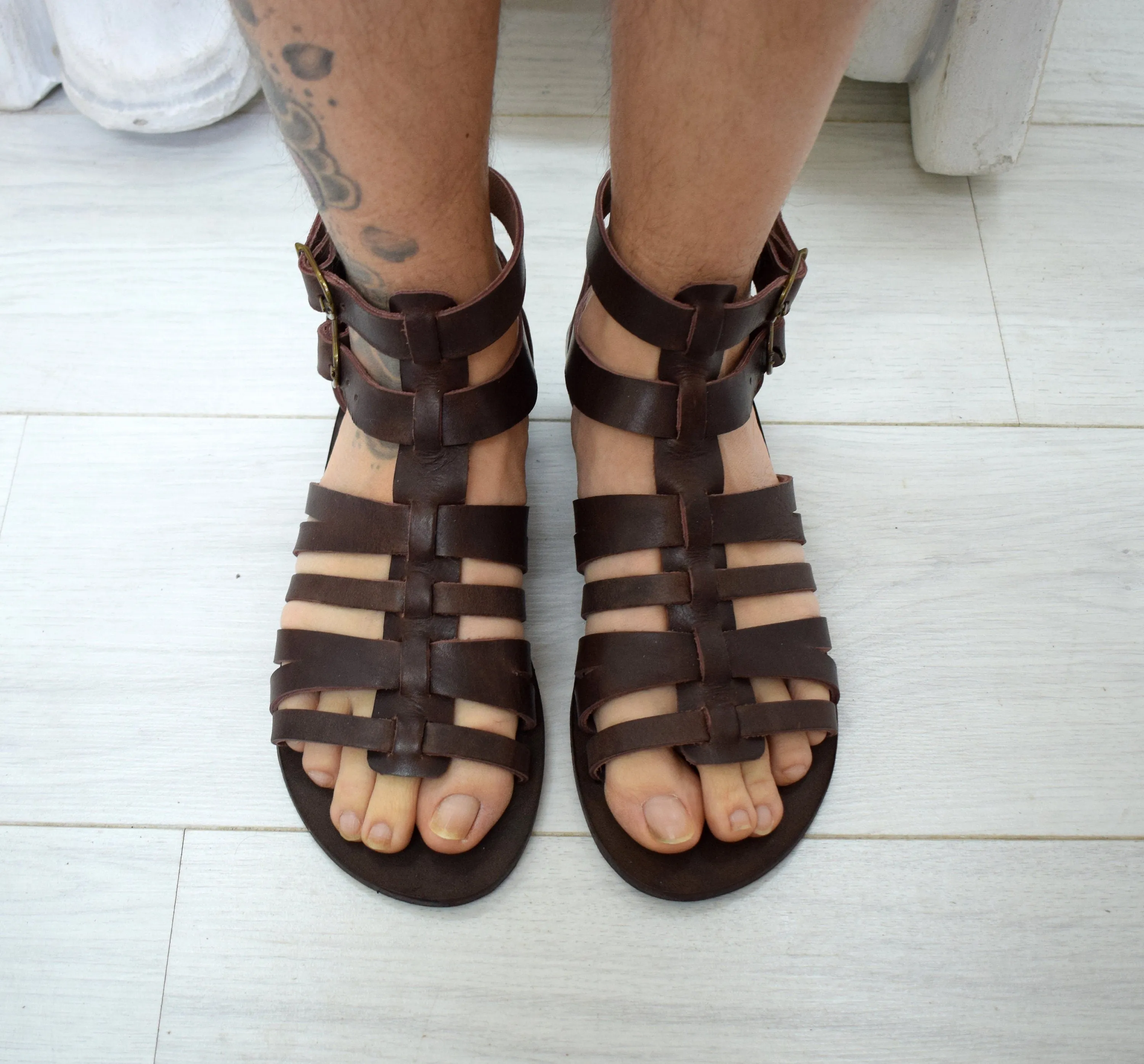Gladiator Greek Handmade Leather Sandals