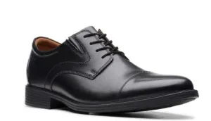 Men's  Clarks - 26152912 Whiddon Cap  Black Leather