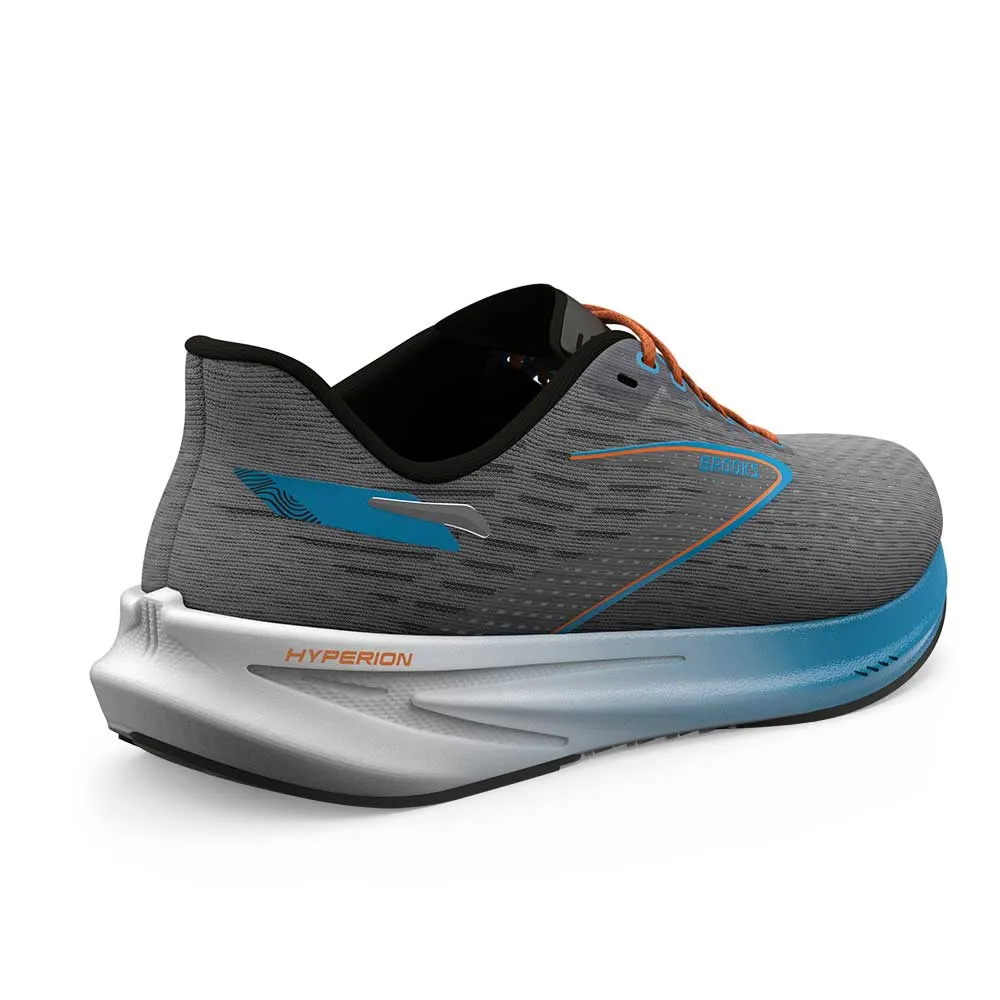 Men's Hyperion Running Shoe - Grey/Atomic Blue/Scarlet - Regular (D)