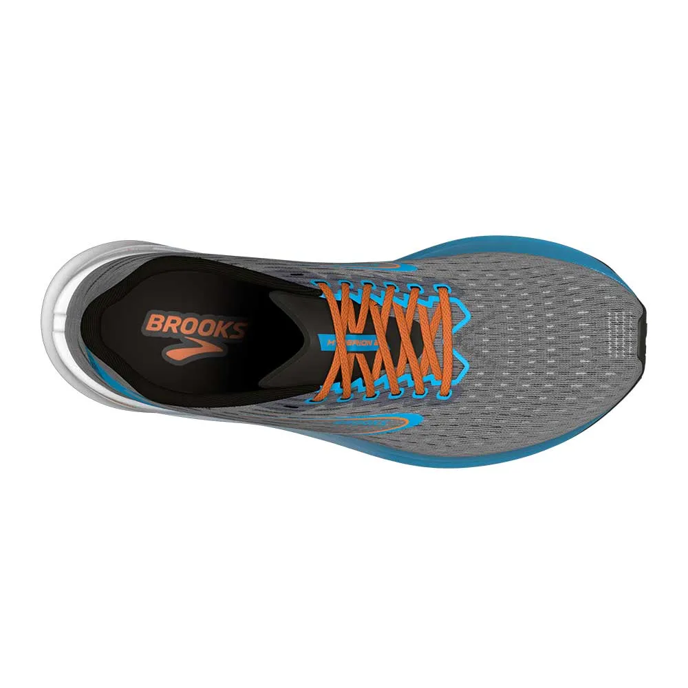 Men's Hyperion Running Shoe - Grey/Atomic Blue/Scarlet - Regular (D)