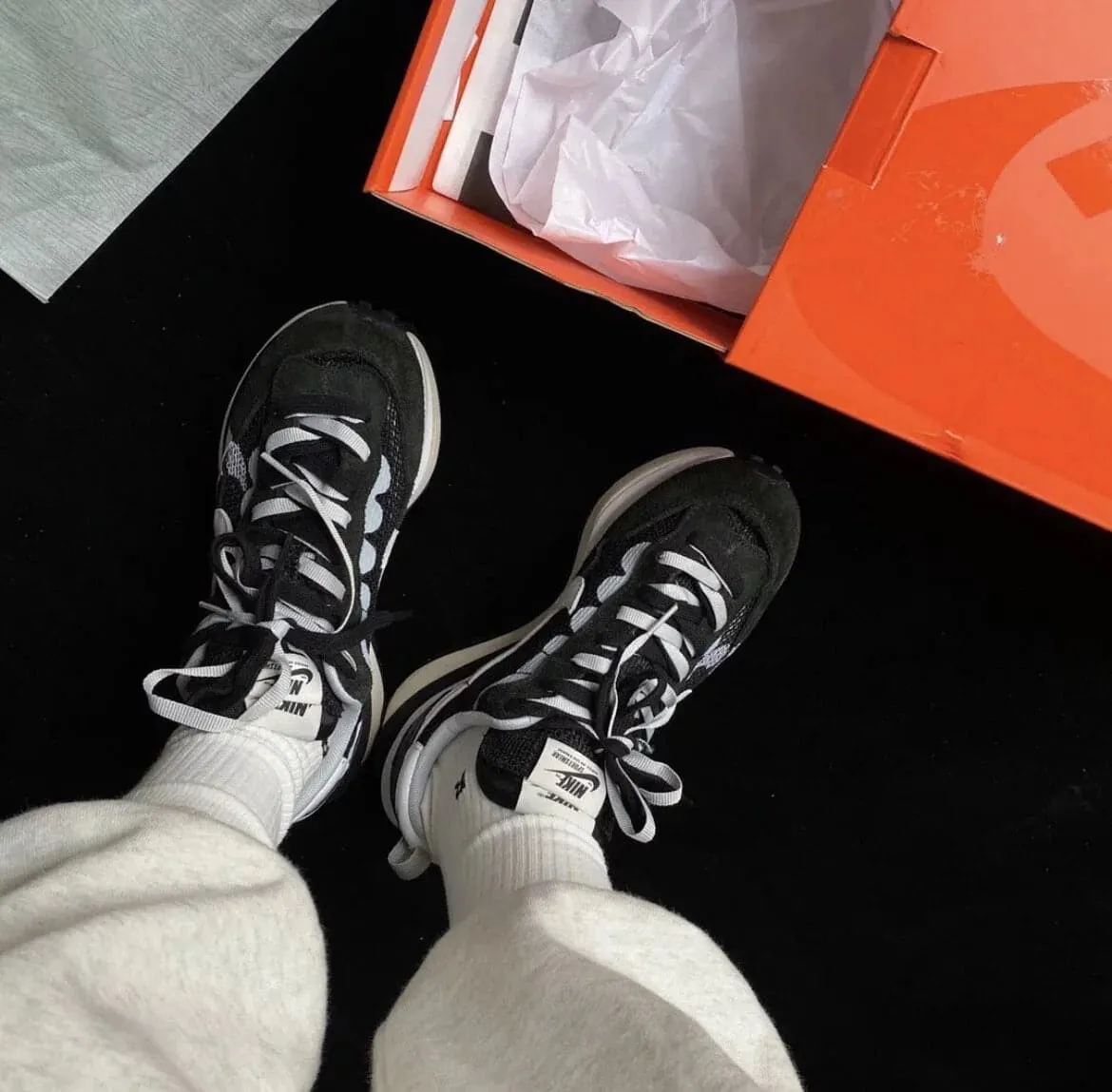Nike x Sacai Vaporwaffle Black