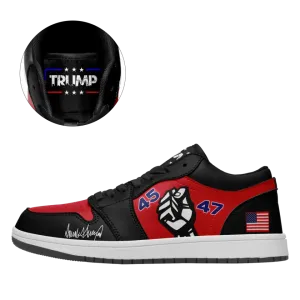 Personalized Trump Sneakers, Custom 45-47 Trump Shoes, Patriotic Shoes