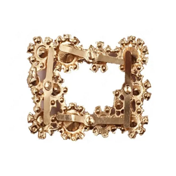 Rhinestone Crystal Diamond Square Shoe Buckle