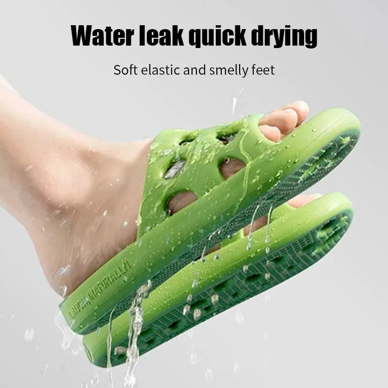 Summer Beach Flip Flops: Non-Slip Water Leaky Slippers