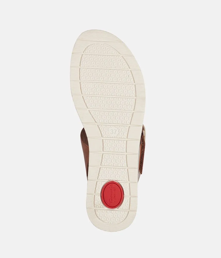 Tamaris Stylish Beige Combi Wedge Sandals
