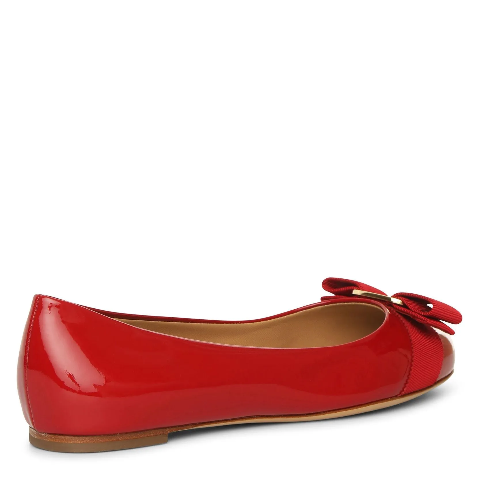 Varina bow patent ballet flats