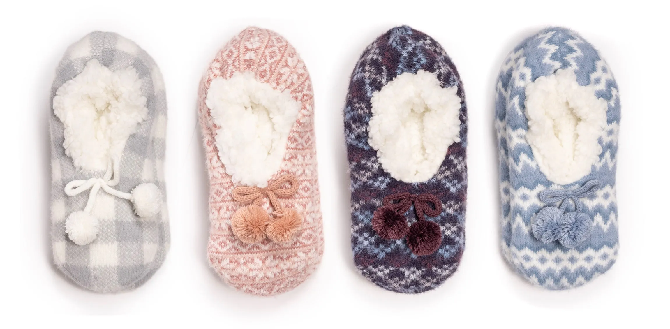 Women's Ballerina Slipper 24 Piece with Cardboard Display